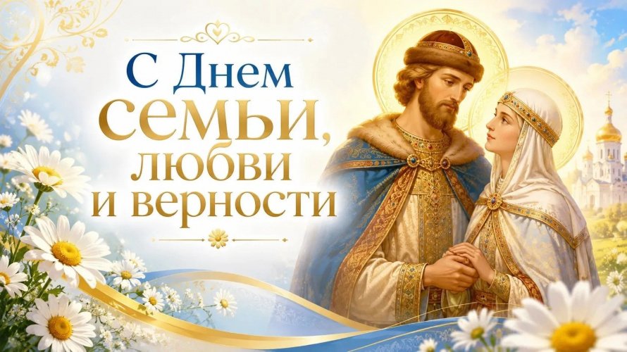 Поздравляем с Днём семьи, любви и верности!